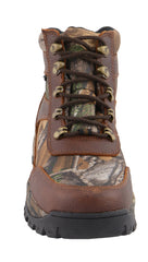 Milwaukee Leather MBM9141 Mens Brown Waterproof Hiking Boots with Mossy Oak Print