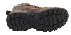 Milwaukee Leather MBM9141 Mens Brown Waterproof Hiking Boots with Mossy Oak Print