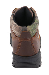 Milwaukee Leather MBM9146 Mens Brown Waterproof Hiking Boots with Mossy Oak Print