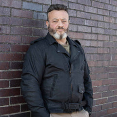 Milwaukee Leather MDM1020 Men's Black Classic 'Waxed' MC Denim Jacket with Armor