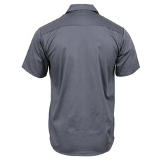 Milwaukee Leather MDM11668 Men’s Grey Button-Up Heavy-Duty Work Shirt - Classic Mechanic Shirt w/ Pockets