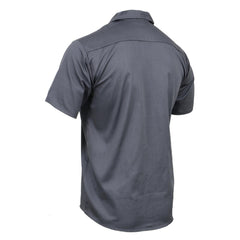 Milwaukee Leather MDM11668 Men’s Grey Button-Up Heavy-Duty Work Shirt - Classic Mechanic Shirt w/ Pockets