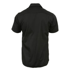 Milwaukee Leather MDM11669 Men’s Black Button-Up Heavy-Duty Work Shirt - Classic Mechanic Shirt w/ Pockets