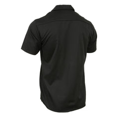 Milwaukee Leather MDM11669 Men’s Black Button-Up Heavy-Duty Work Shirt - Classic Mechanic Shirt w/ Pockets