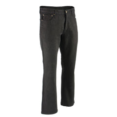 Milwaukee Leather MDM5005 Men's Black 5 Pocket Tear Resistant Motorcycle Denim Jeans Infused w/ Aramid Fibers