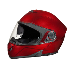 MG1-BC Daytona Glide Modular Motorcycle Helmet - DOT Approved, Bluetooth Ready, Dual Visor, Men/Women/Youth - Black Cherry