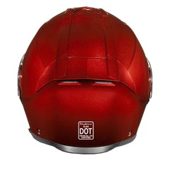 MG1-BC Daytona Glide Modular Motorcycle Helmet - DOT Approved, Bluetooth Ready, Dual Visor, Men/Women/Youth - Black Cherry