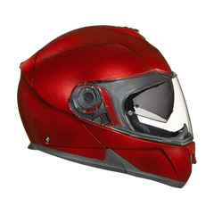 MG1-BC Daytona Glide Modular Motorcycle Helmet - DOT Approved, Bluetooth Ready, Dual Visor, Men/Women/Youth - Black Cherry