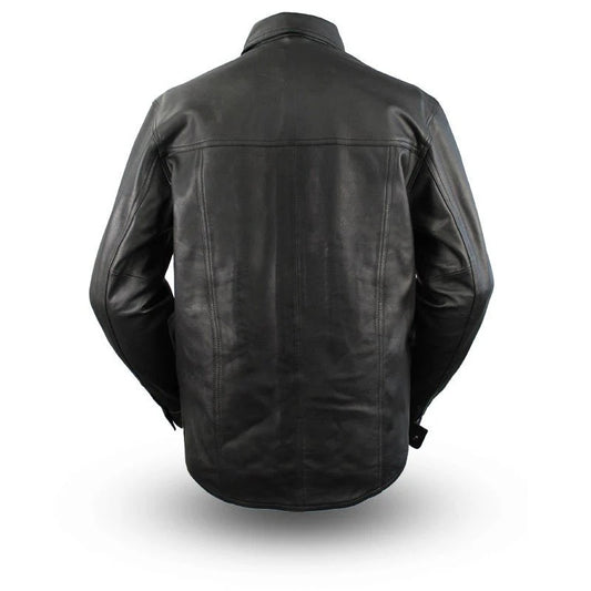 FIM403ES-Milestone - Men's Leather Motorcycle Shirt