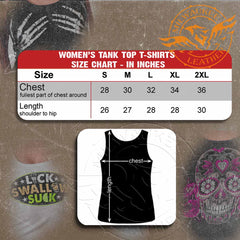 Hot Leathers Ladies Skeleton Balck Hands Tank Top Shirt GLF2190