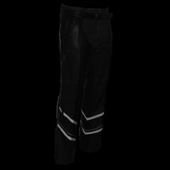 Milwaukee Leather ML1144 Men's Black Leather Vented Chaps with Reflective Piping