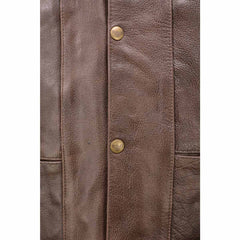 Milwaukee Leather ML1391RT Men's Retro Brown 10 Pocket Motorcycle Rider Leather Vest w/ Side Lace