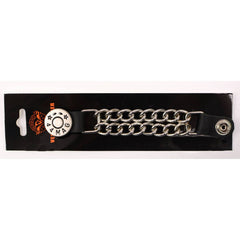 Milwaukee Leather 44-Magnum Dial Vest Extender Double Chrome Chains Genuine Leather 6.5" Extension MLA6002-Single