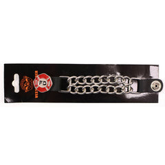 Milwaukee Leather 44-Magnum Dial Vest Extender Double Chrome Chains Genuine Leather 6.5" Extension MLA6002-Single