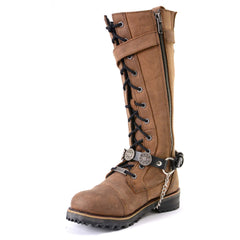Milwaukee Leather Silver 44 MAG Medallion Boot Chain with Adjustable Strap – MLA3004