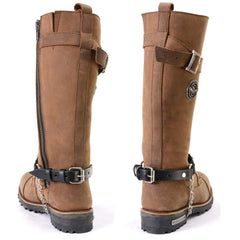 Milwaukee Leather Silver 44 MAG Medallion Boot Chain with Adjustable Strap – MLA3004