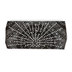 Milwaukee Leather | Bling Designed Wide Headbands-Headwraps for Women Biker bandana Classic Black- MLA8004