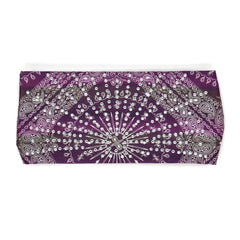Milwaukee Leather | Bling Designed Wide Headbands-Headwraps for Women Biker bandana Classic Purple- MLA8007