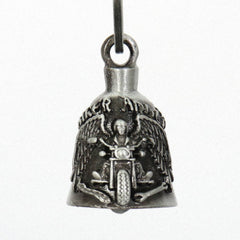 Milwaukee Leather MLB9024 'Biker Angel' Motorcycle Good Luck Bell | Key Chain Accessory for Bikers