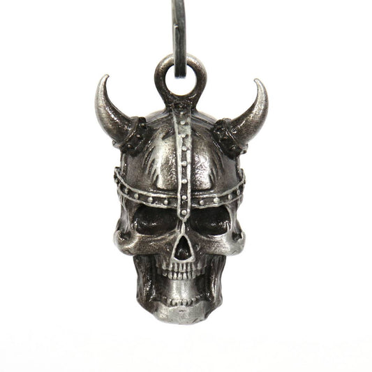 Milwaukee Leather MLB9029 'Viking Skull' Motorcycle Good Luck Bell | Key Chain Accessory for Bikers