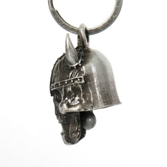 Milwaukee Leather MLB9029 'Viking Skull' Motorcycle Good Luck Bell | Key Chain Accessory for Bikers