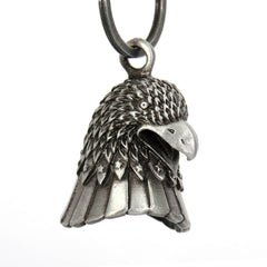 Milwaukee Leather MLB9042 'Eagle Head' Motorcycle Good Luck Bell | Key Chain Accessory for Bikers