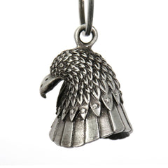 Milwaukee Leather MLB9042 'Eagle Head' Motorcycle Good Luck Bell | Key Chain Accessory for Bikers