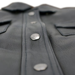 Milwaukee Leather MLL2600 Women's Black Premium Leather Shirt Style Jacket w/ Removable Liner