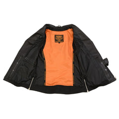 Milwaukee Leather MLL4503 Women's Black Leather Vest with Riveted Lapel Collar
