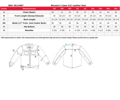 Milwaukee Leather MLL4507 Women's 'Laser Cut' Distressed Black and Grey Scuba Style Vest