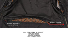 Milwaukee Leather MLL4509 Women's 'Smoocher'  2-Tone Crazy Horse Brown/Black Leather Club Style Motorcycle Vest
