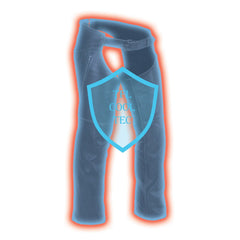 Milwaukee Leather MLM5502 Men's Black Premium Leather Motorcycle Rider Chaps with Cool-Tec Leather Treatment