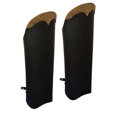 Milwaukee Leather-MLM5555-Unisex Brown Leather Half Chaps with Back Zipper