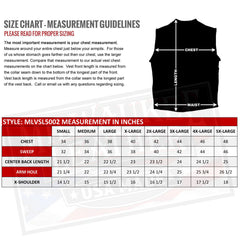 Milwaukee Leather USA MADE MLVSL5002 Women's Black Kitten Leather Motorcycle Vest with Side Laces