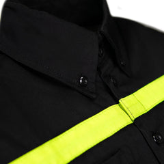 MMCC Men's Petrol Classic Mechanic Button Up Shirt - Dual Chest Pockets - Microfiber Panel - Rider Ready - MMC16005