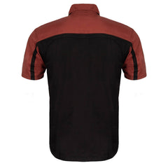 MMCC Men's Gear Head Classic Mechanic Button Up Shirt - Dual Chest Pockets - Microfiber Panel - Rider Ready - MMC16012