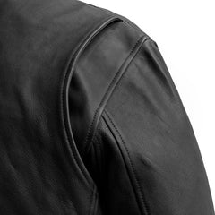 FIM220CMB-BLK-Moto Bomber - Men's Leather Jacket