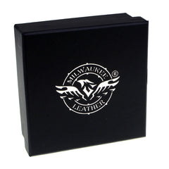 Milwaukee Leather MP7102 Men's Black Leather Belt with Skull Heads and Interchangeable Buckle