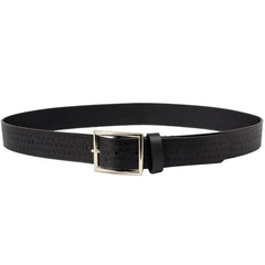 Milwaukee Leather MP7105 Men's Embossed Black Genuine Leather Biker Belt with Interchangeable Buckle