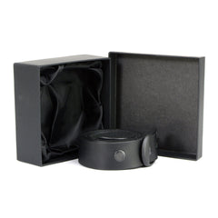 Milwaukee Leather MP7110 Men's F* Around - Find Out Black Leather Belt w/ Interchangeable Buckle - 1.5 inches Wide