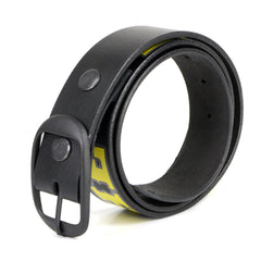 Milwaukee Leather MP7112 Men's We The People Black Leather Belt w/ Interchangeable Buckle - 1.5 inches Wide