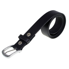 Milwaukee Leather MP7114 Men's Classic Black Leather Belt with Interchangeable Buckle