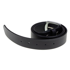 Milwaukee Leather MP7114 Men's Classic Black Leather Belt with Interchangeable Buckle