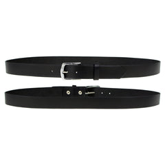 Milwaukee Leather MP7114 Men's Classic Black Leather Belt with Interchangeable Buckle