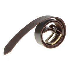 Milwaukee Leather MP7115 Men's Classic Brown Leather Belt with Brass Buckle