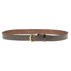 Milwaukee Leather MP7115 Men's Classic Brown Leather Belt with Brass Buckle