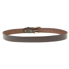 Milwaukee Leather MP7115 Men's Classic Brown Leather Belt with Brass Buckle