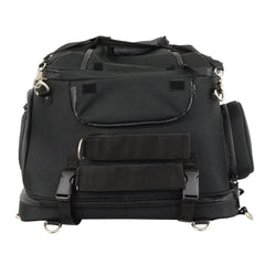 Milwaukee Performance MP8103 Large Black Heavy Duty Textile Motorcycle Pet Carrier Sissy Bar Bag