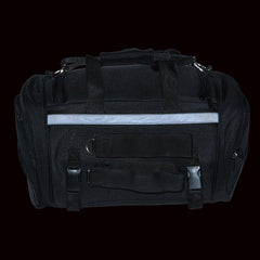 Milwaukee Leather MP8117 Large Black Textile Motorcycle Duffle Style Roll Bag