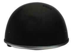 Milwaukee Helmets Bare Bones Glossy Black Half Motorcycle Helmet DOT Approved MPH9711DOT